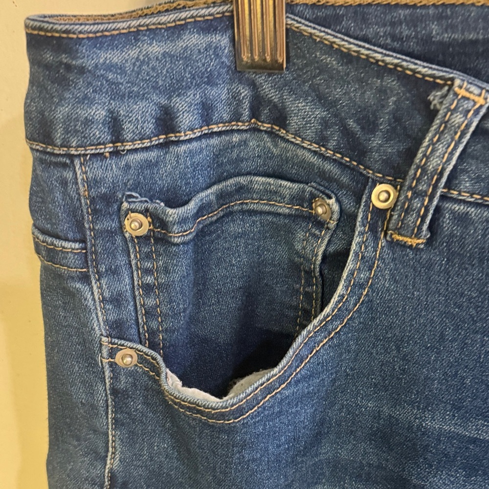V Cristina Denim Flare Jeans with Side Buttons - Picture 4 of 6